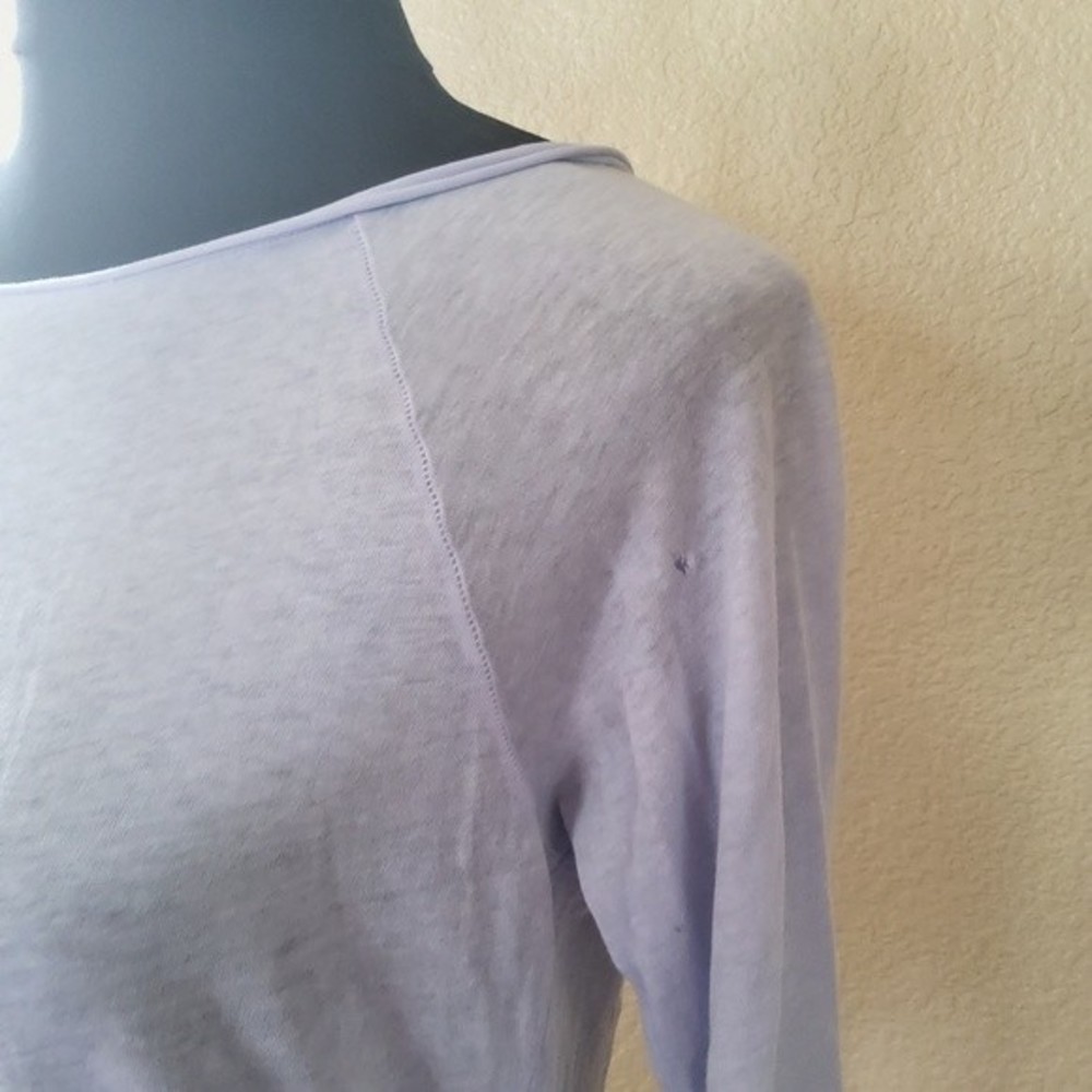 Cotton Citizen Knit Tee Top S Purple - Picture 10 of 16